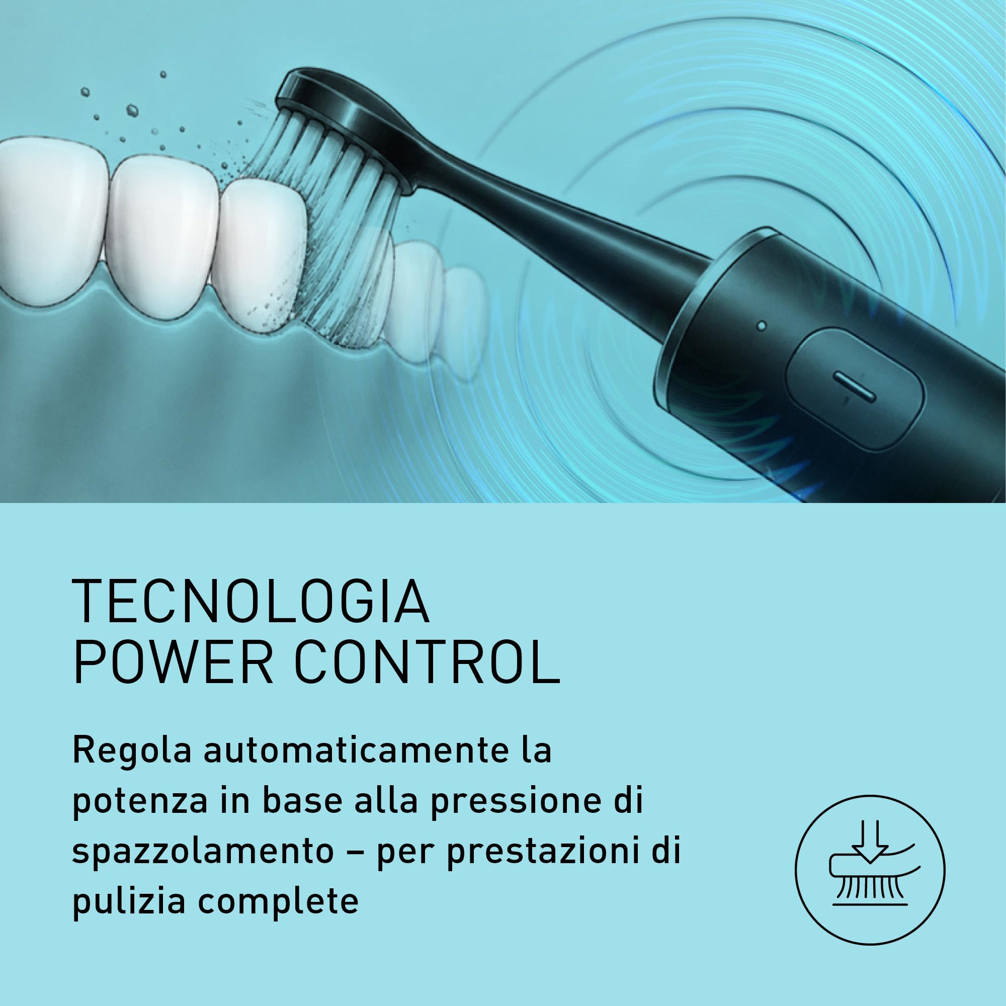 Panasonic EW-DC75 Spazzolino Sonico, Doppia Tecnologia Sonica, Nero | 5 Modalità, Testine Ultra-Fini, Ricarica Rapida USB-C, Custodia da Viaggio