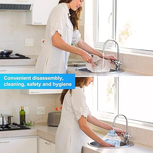 Miniatura 4 de Dispensador automático de agua para gatos con alfombrilla de goma para alimentos para mascotas para perros pequeños y medianos, mascotas, cachorros,