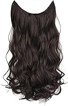 Women Hair Extension Long Curly Dark Brown 18 To 20 Inches Hairpiece With 5 BB Clip/Hair Extension for Women Party/Halloween/Christmas