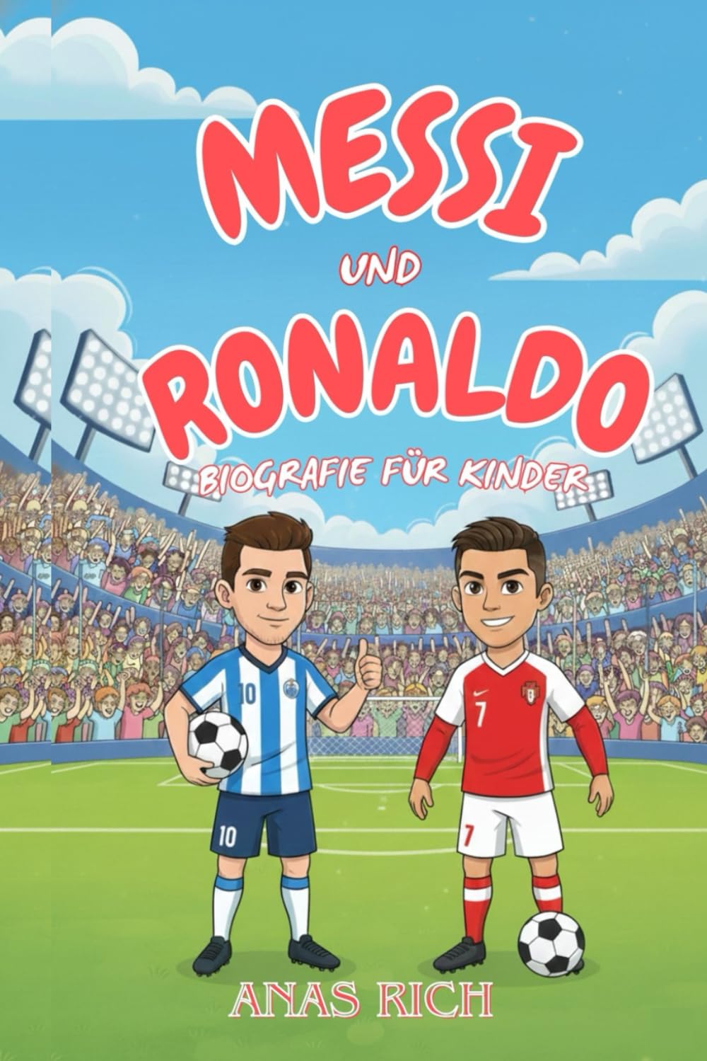 MESSI UND RONALDO BIOGRAFIE FÜR KINDER: Eine inspirierende Geschichte zweier Fußballlegenden der Welt