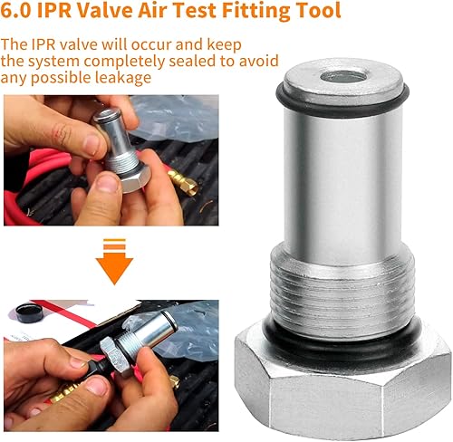 Miniatura 5 de Mekar 6.0 Kit de adaptadores de enchufe de válvula IPR y riel de aceite y bomba de aceite de alta presión 6.0 Herramienta de montaje de prueba de