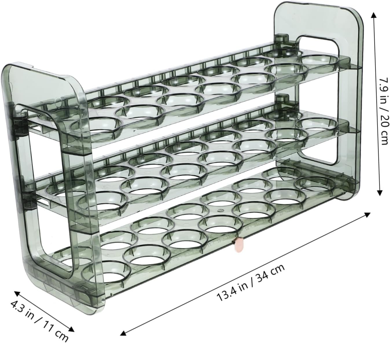 Artibetter Egg Rack Storage Flip Storage Box Refrigerator Egg Holder Kitchen Organization Plastic
