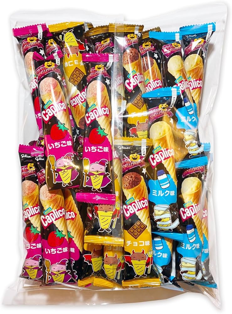 Amazon.co.jp: 江崎グリコ カプリコミニ 大袋 ラブリーハロウィーン 30