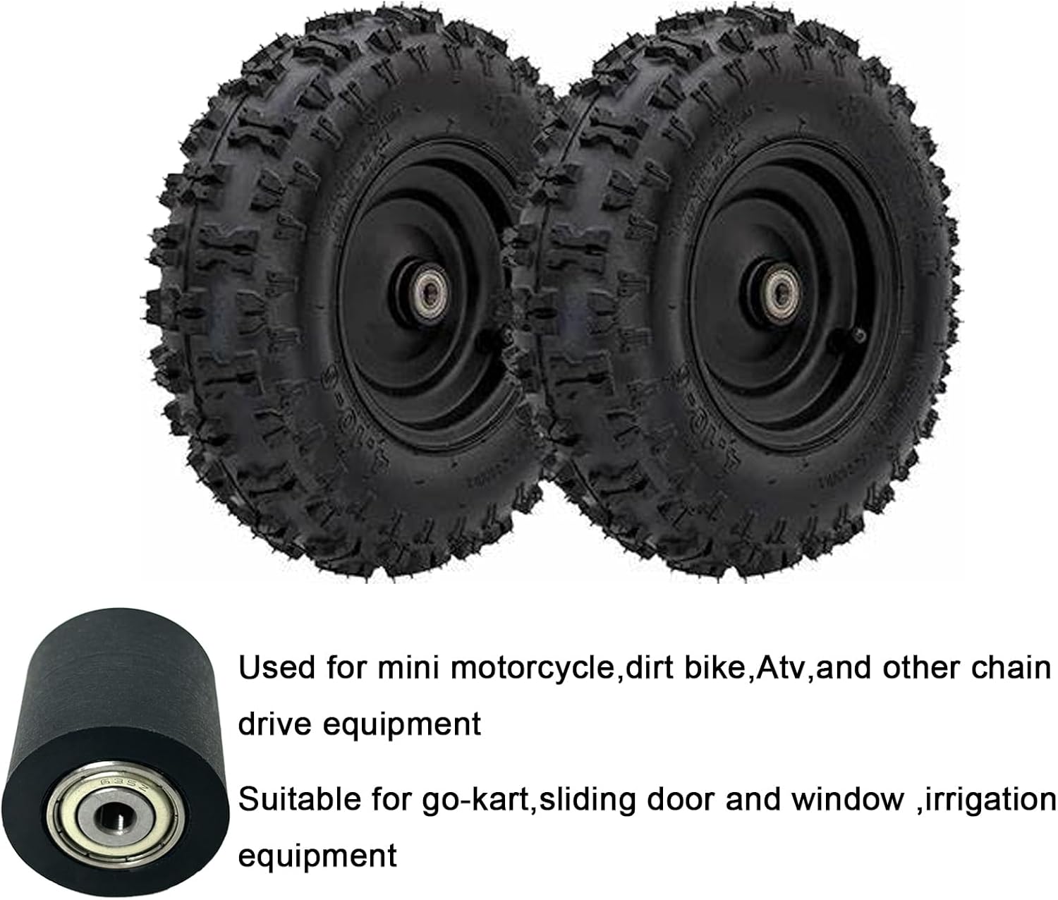 Mechanical Pulley Bearings,Roller Idler Bearing Pulley，Chain Pulley,Tensioner Pulley Guide,Suitable for Street Bikes and Motorcycles