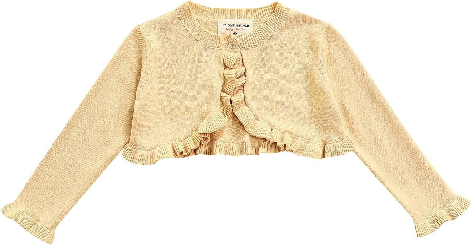 16T Toddler Little Girls' Knit Sweater Solid Long Sleeve