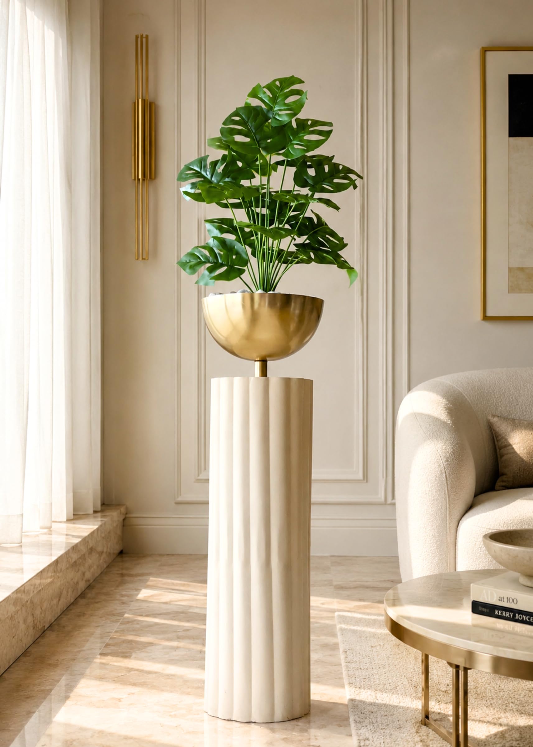 MASON HOME Artificial Botanic Monstera Plant - 2 Feet | Realistic Plant - Trees - Flowers | Indoor Tropical | Home - Shop - Office | Gifting - Décor - Ambience - Durable | No Maintenance 3