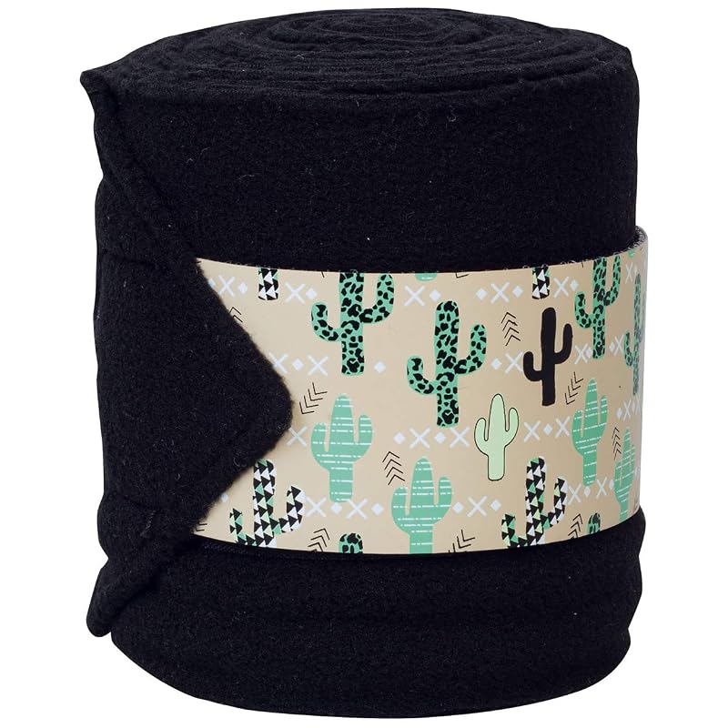 Bandagens para Pernas de Cavalo Weaver Leather em Fleece Cactus, Pacote com 4 – 11,43 cm x 2,74 m