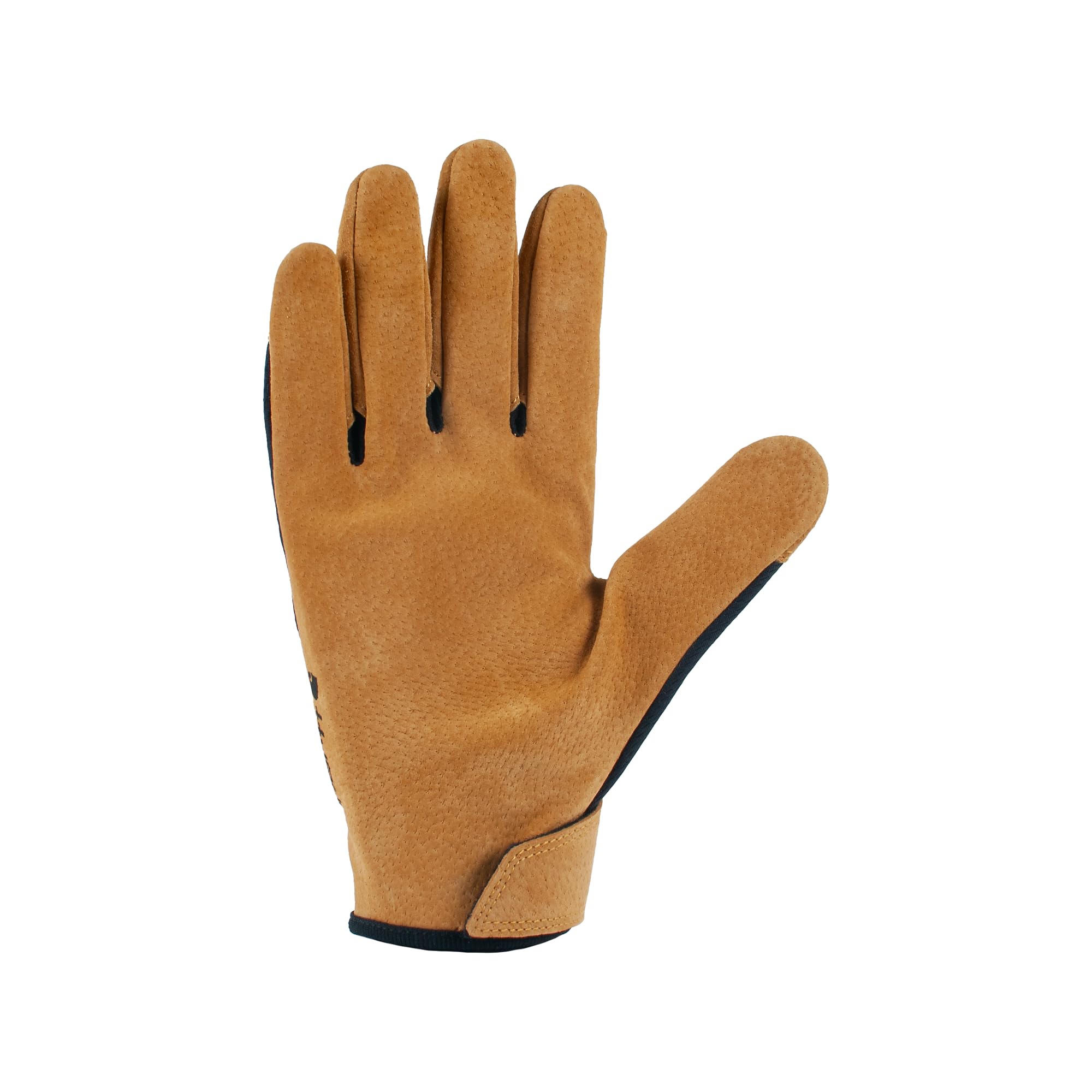 Carhartt Guantes de cuero de alta destreza para hombre, Cebada Negra, Medium