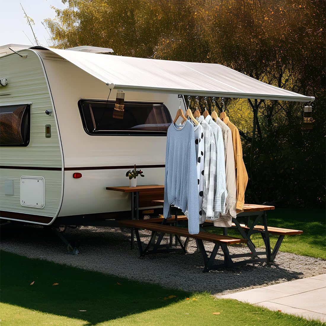 16 Paires Crochet Auvent Camping Car Accessoires Auvent RV Crochet en Forme de S Facile a Installer pour Camping Car Caravane - Sport