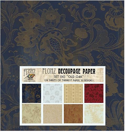 Miniatura 7 de Decoupage - Paquete de papel (24 hojas de 6 x 6 pulgadas) Art Deco Snowy Tiles # Papel de patrón de estilo vintage para decoupage, manualidades y