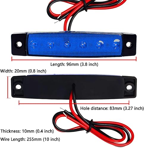 Vista 21 de 10 luces LED de roca, luces de tira, luces de pozo de ruedas, luces interiores exteriores impermeables, kit de subsuelo LED para carrito de golf