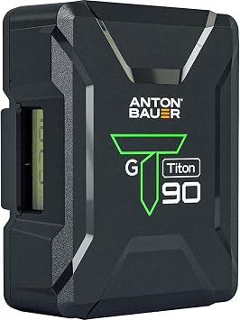 Anton Bauer Titon 90 Gold Mount, 92Wh 14.2V Battery, Professional Camera Rig for Batteries, Camera Accessory, Camera Mount, Lithium Battery Pack, Battery Replacement, Quick Release Battery
