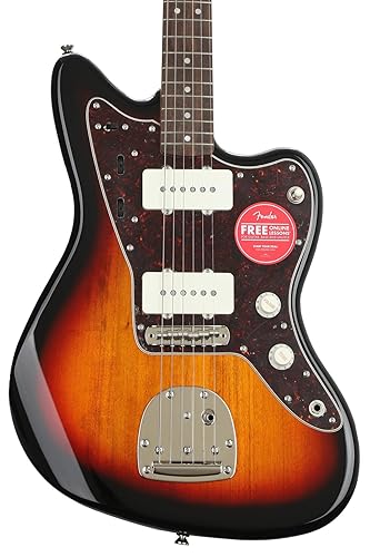 Guitarra eléctrica Squier Classic Vibe 60s Jazzmaster, con garantía de 2 años, 3-Color Sunburst, diapasón de laurel