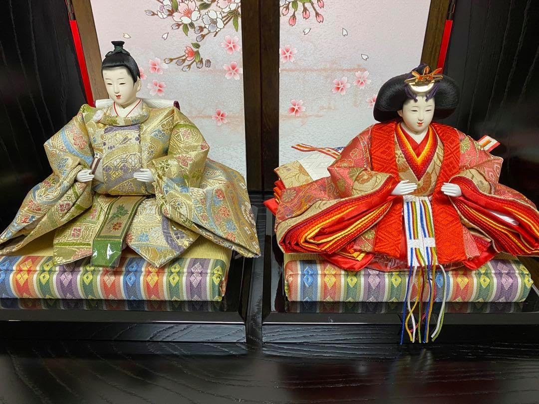 東京久月 雛人形 親王飾り収納セット・サイズ間口約63×奥行約41