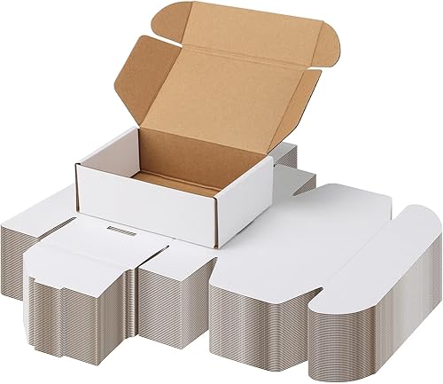 Miniatura 29 de PHAREGE Cajas de envío de 11 x 8 x 2 pulgadas a granel, paquete de 25 cajas de envío marrones, con bloqueo de pestaña para embalaje de pequeñas