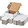 PHAREGE 6x4x2 Inch Shipping Boxes 50 Pack White, Tab Lock Tuck Top Mailer Boxes for Packaging Small Business, Cardboard Gift 
