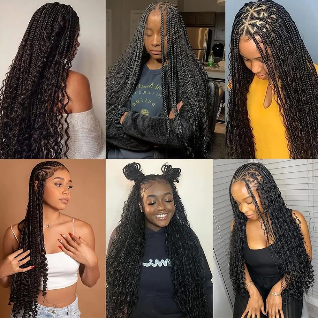 Human Braiding Hair 1 Bundle 50g 26 Inch Deep Wave Bulk 100% Human Hair for Braiding No Weft 12A Brazilian Virgin Curly Human Hair Extensions for Boho Braids Natural Black