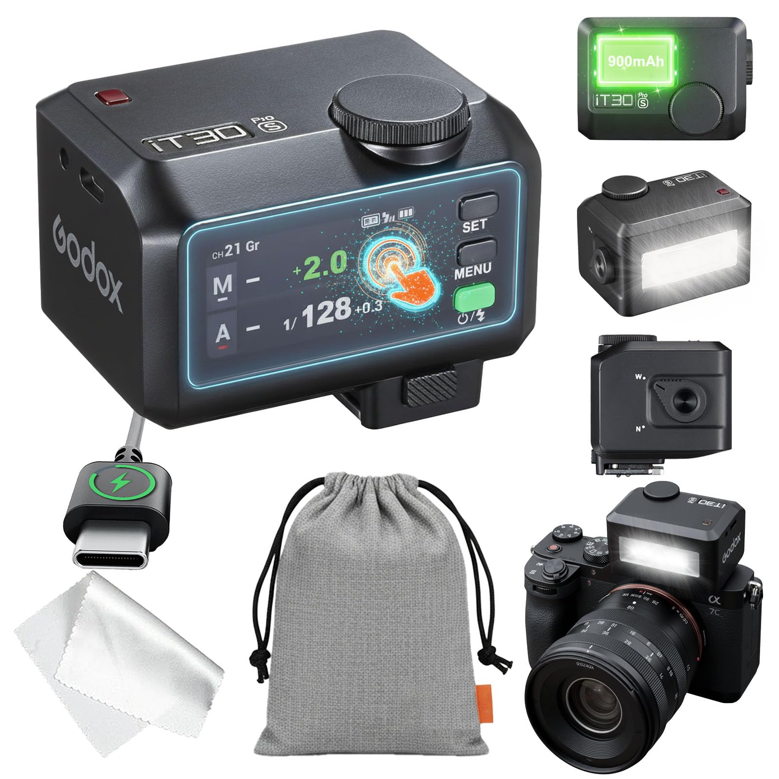 Amazon.com : GODOX IT30 Pro S TTL Mini Flash & Trigger for Sony