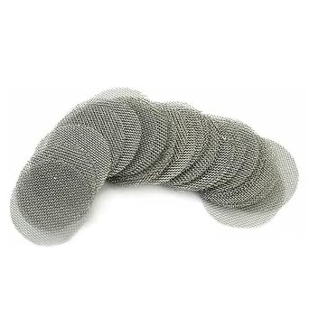 GTPBAO 100pcs Stainless Steel Filters Silver Metal Gauze Screens for Water Pipes Filtration Accessories Hardware Grate20mm