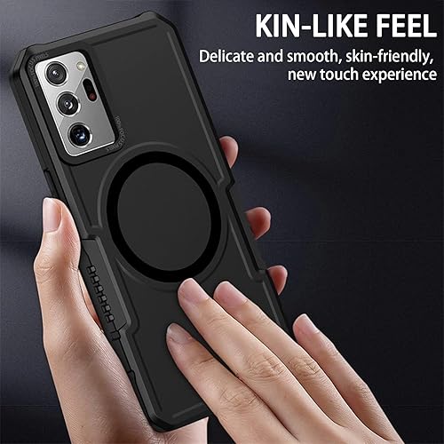 Miniatura 2 de Funda magnética para Galaxy Note 20 Ultra compatible con Magsafe Funda híbrida resistente resistente de alto impacto a prueba de golpes, funda