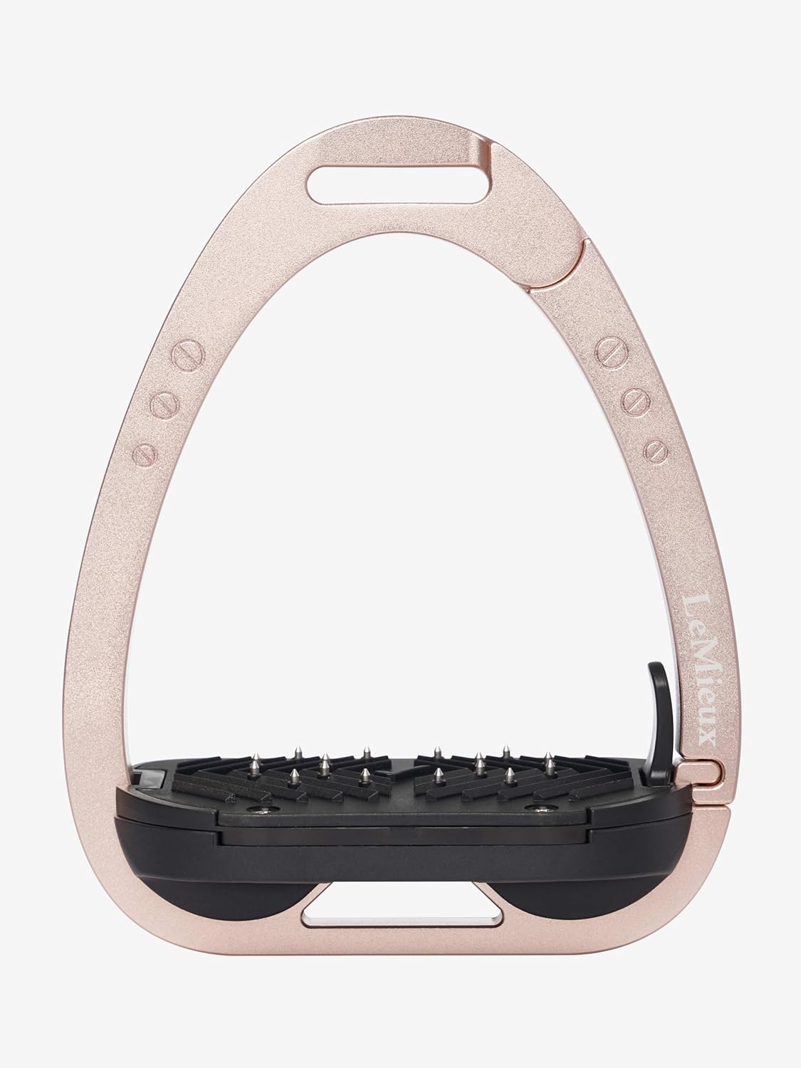 LeMieux Vector Balance Stirrup - New Generation - Spring Loaded Hinged Arm - 5° Tilted Ergonomic Footplate