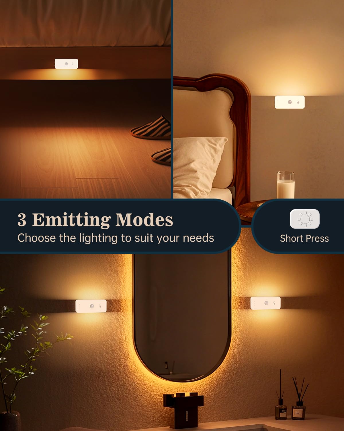 Yiliaw Motion Sensor Stair Lights Indoor, Rechargeable LED Night Lights - Image 3