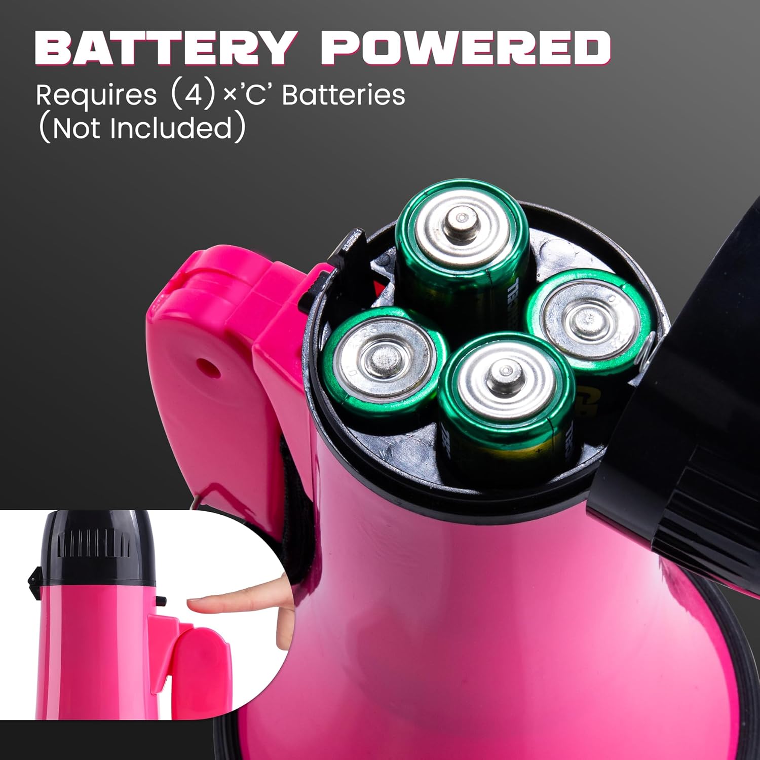 MyMealivos ポータブルメガホンブルホーン 20ワットパワーメガホンスピーカーボイス&amp;サイレン/アラームモード ボリ