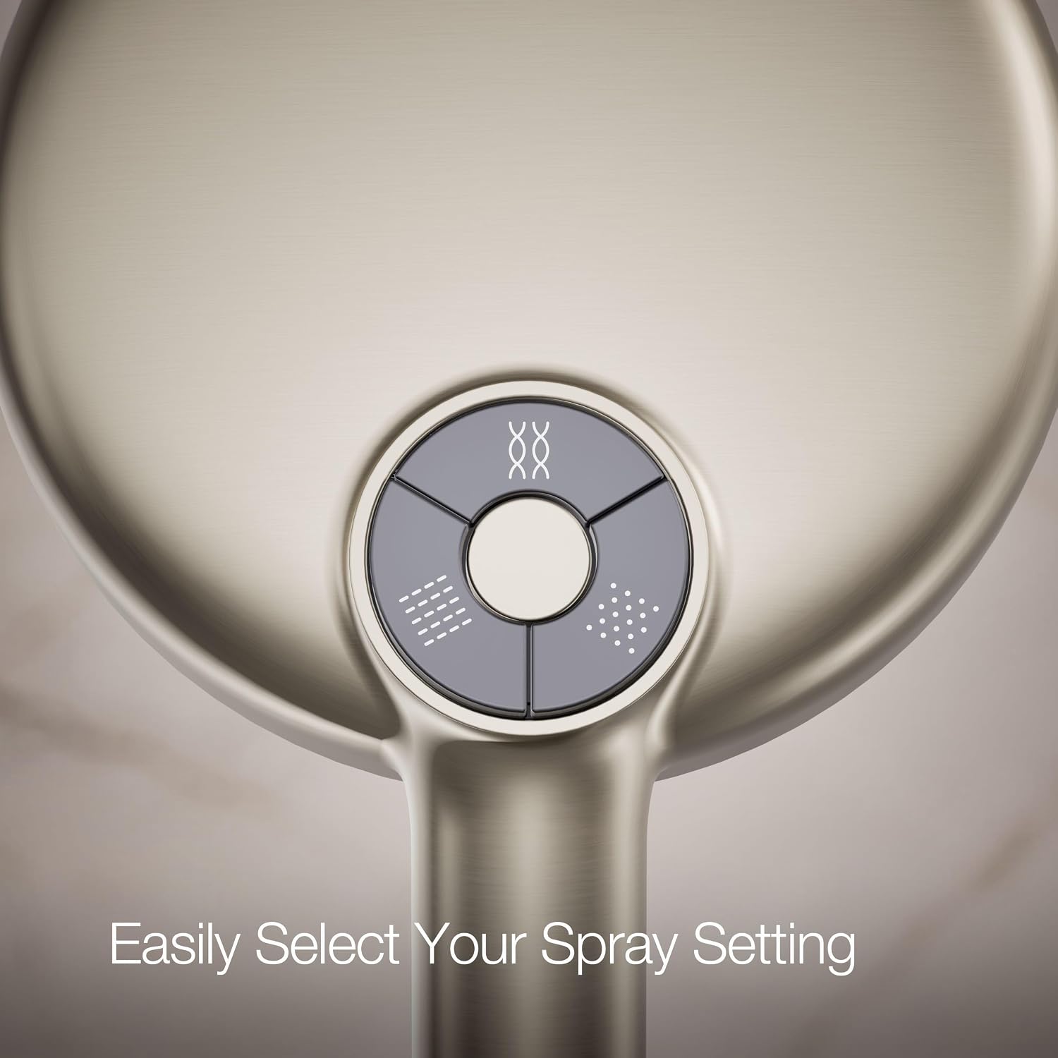 Kohler 26282-G-BN Statement® Round three-function handshower, 1.75 gpm, Vibrant Brushed Nickel