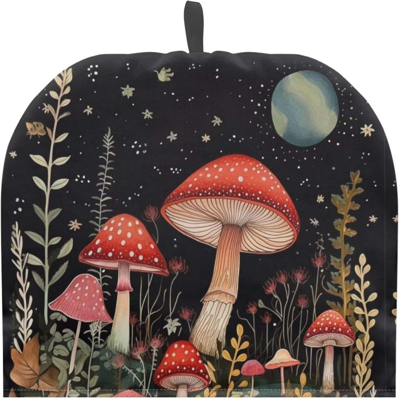 Red Mushroom Tea Cozy for Teapot Insulated Moon Tea Cozies Home Kitchen Decor Green Leaf Teapot Cozy for Party Gifts