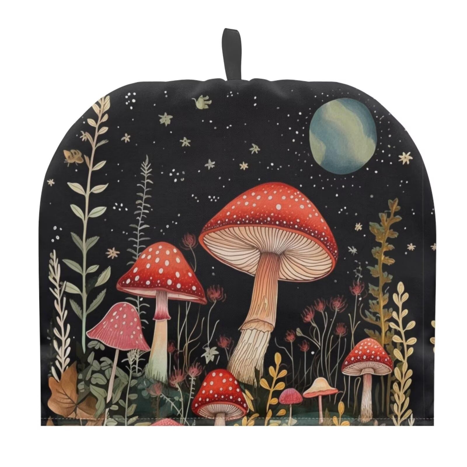 ZUXONGSY Red Mushroom Tea Cozy for Teapot Insulated Moon Tea Cozies Home Kitchen Decor Green Leaf Teapot Cozy for Party Gifts