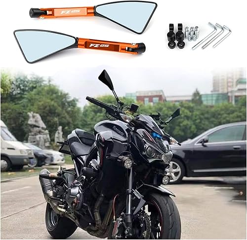 Miniatura 4 de Espejo para Yamaha FZ25 FZ-25 Accesorios universales de motocicleta CNC aluminio retrovisor 0.315 in 0.394 in espejo retrovisor lateral (color