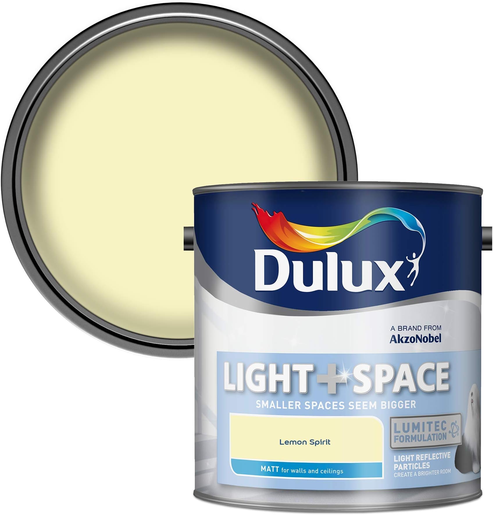 Light & Space Matt Emulsion Paint - Lemon Spirit - 2.5L