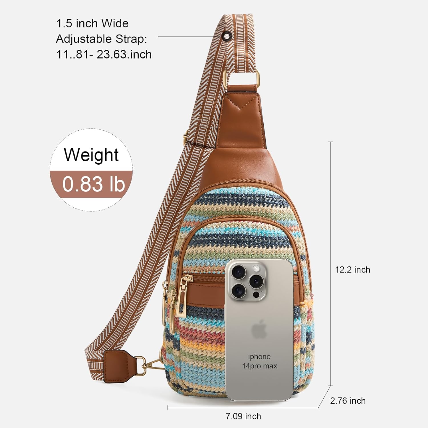 cakang Womens Sling Bag Crossbody Bags for Women Vegan Leather Sling Backpack Daypack Fanny Pack Crossbody Purse Travel