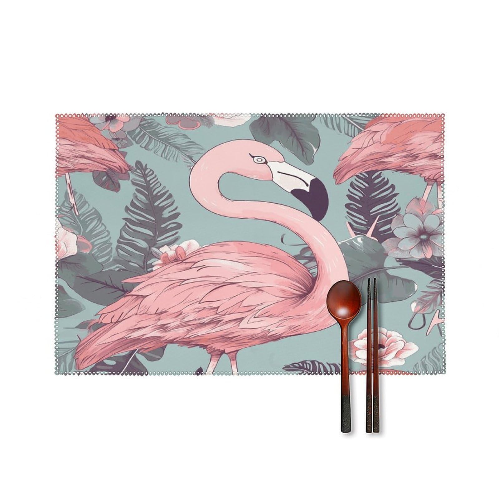 Fodpand Style Flamingo2 Placemats Set Of 4 Place Mats Table Mats
