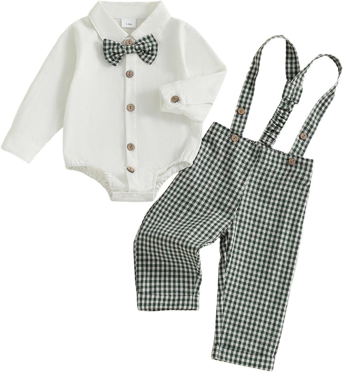 Geagodelia Toddler Baby Boy Gentleman Outfits Long Sleeve Lapel Solid