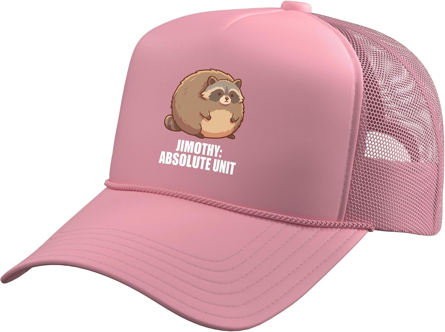 Jimothy Raccoon Seattle Meme Viral Trucker Hat with Adjustable Mesh Back