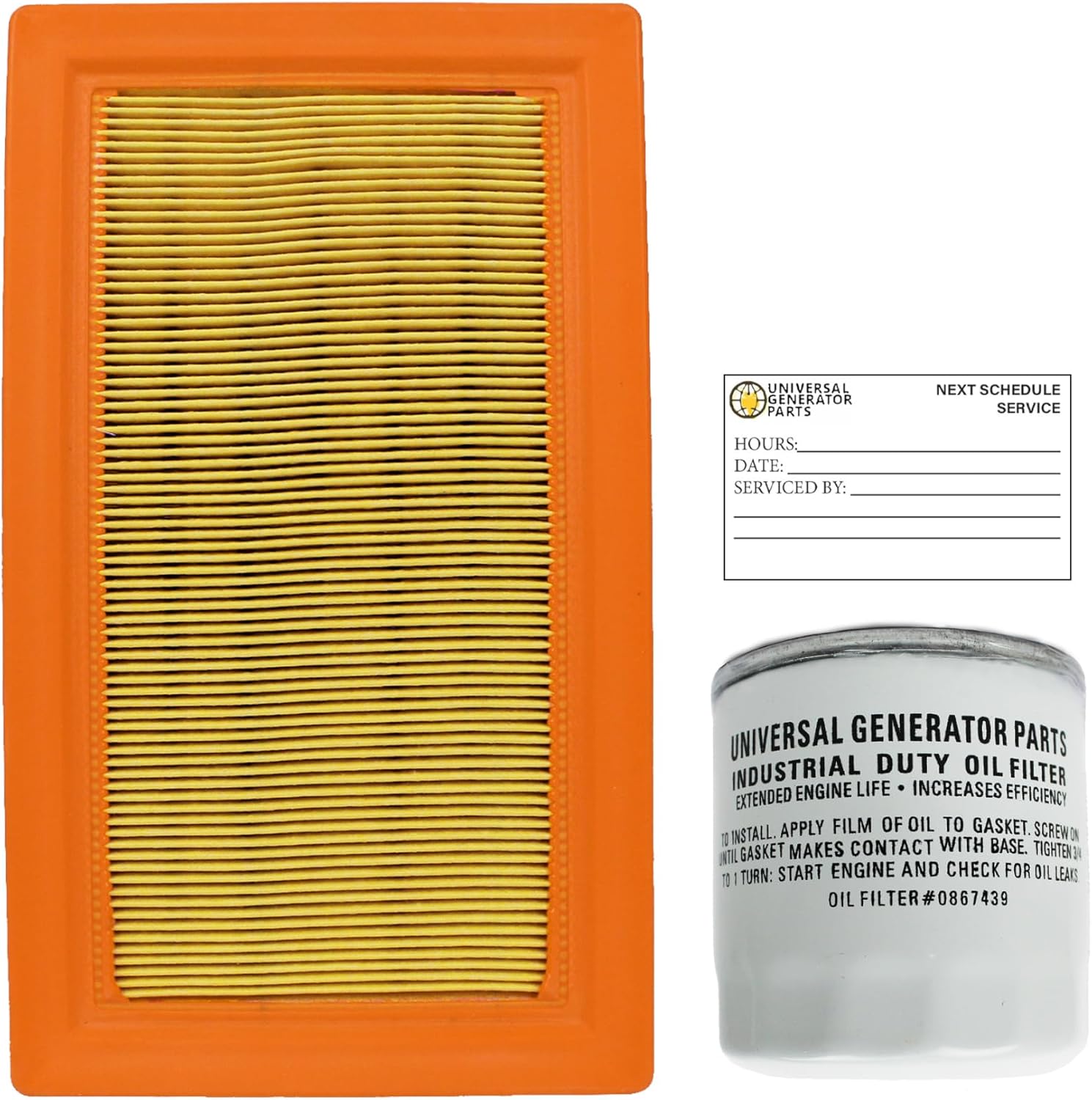 Universal Generator Part- 0j8478s And 070185d Air & Oil Filter-Compatible 14-22kw 990cc And 999cc Generators Engine-Durable, Reliable & Long-Term Performance