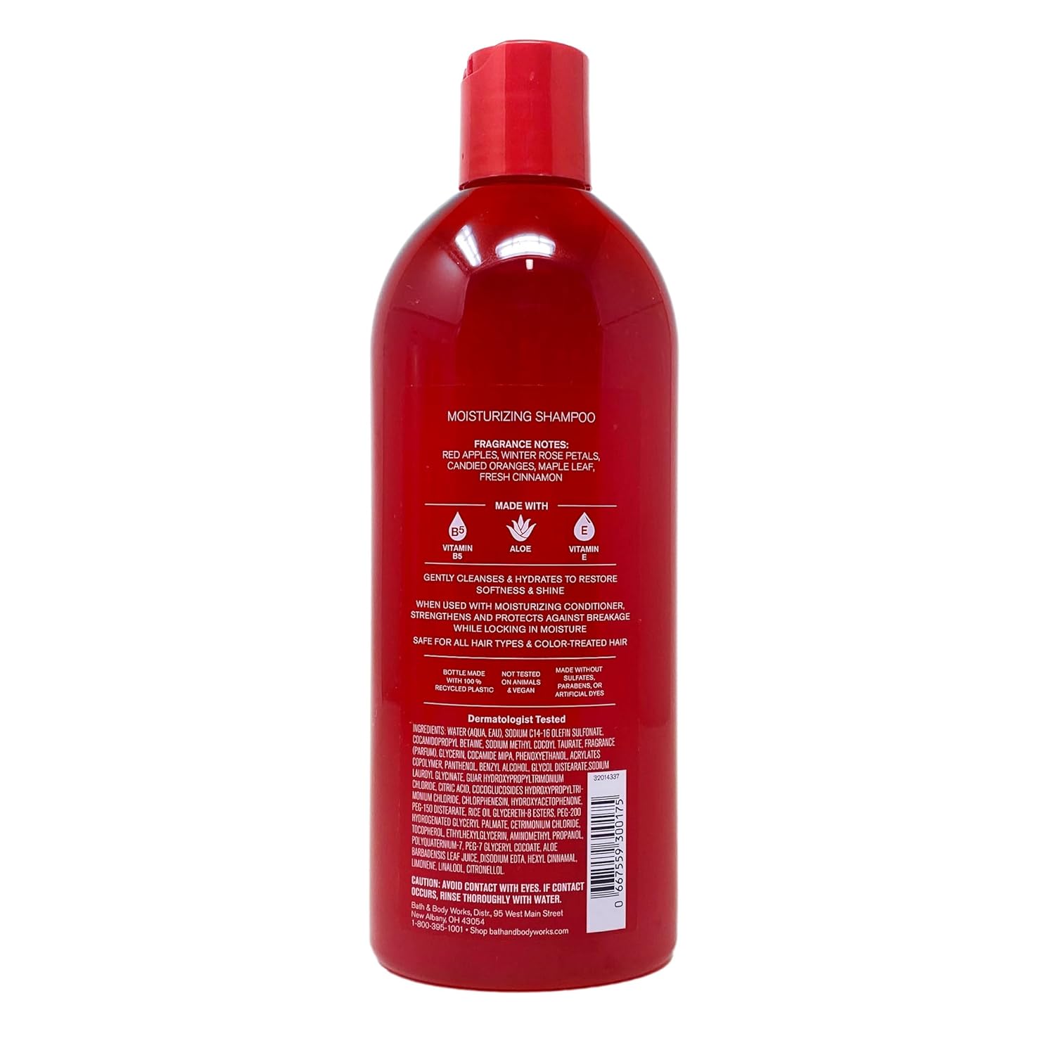 Bath & Body Works Winter Candy Apple 2 Pack Shampoo Bundle with a Natural Oats Bar Soap