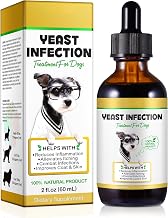 Yeast Infection Treatment for Dogs, Dog Yeast Infection Treatment for Itchy Dog Skin Relief, Allergy Relief, dog Ear Infections Drop for Immune Support, Safe & Natural - Bacon Flavor, 60ml