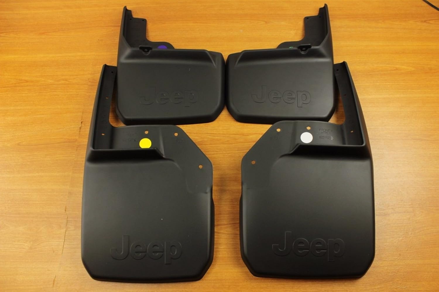 Buy Mopar Jeep Wrangler Front & Rear Deluxe Molded Splash Guards Mud