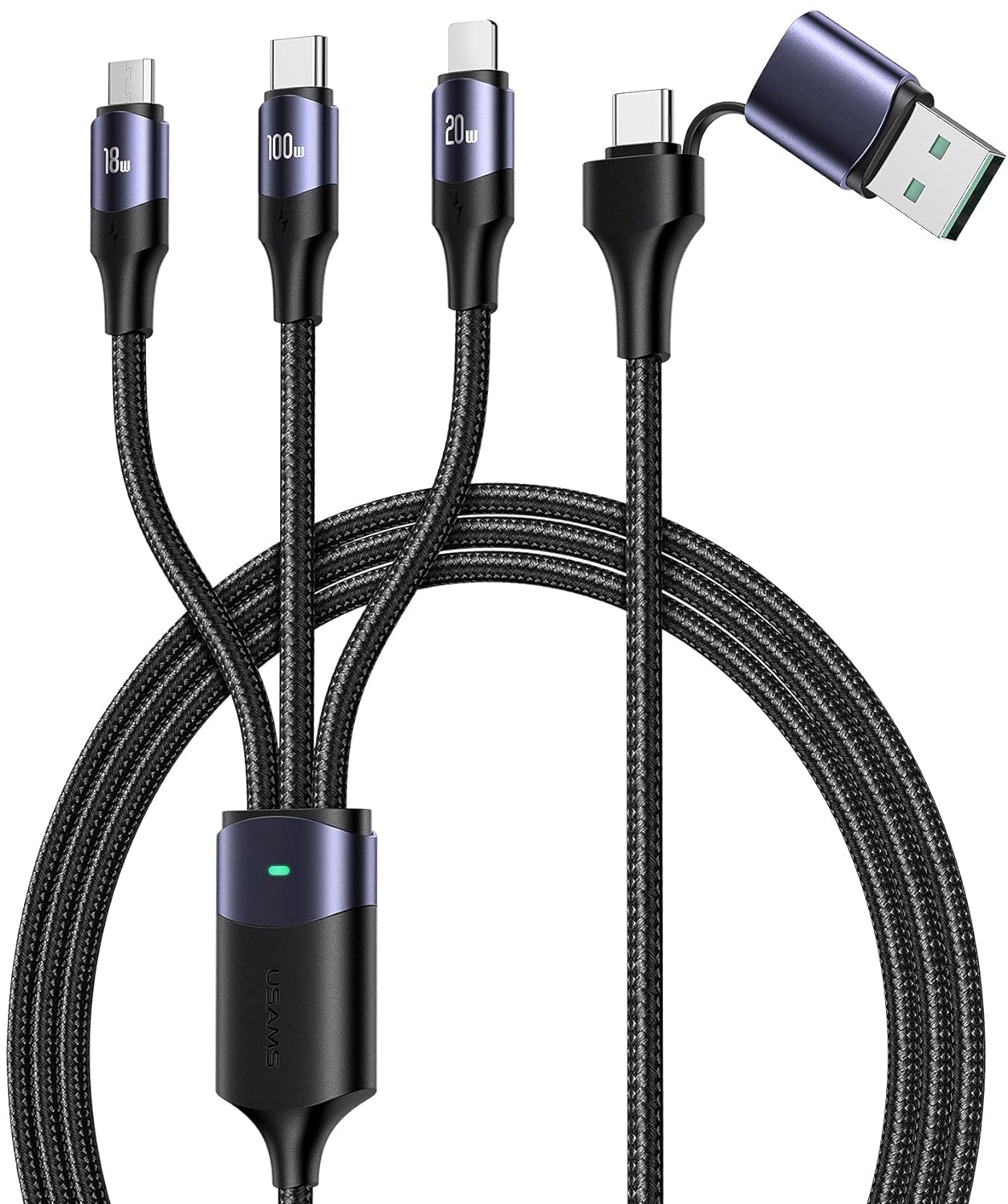 See full amazon price history chart for INICIO Hexa 6 in 1 100W PD Cable 1.2m, USB C + A To 100W Type C / 18W Micro / 20W iOS Fast Charging For Type-C Laptop MacBook iPad Pro Air iPhone 15 14 13 XPS Galaxy S24 S23 Ultra Pixel 8 7 Redmi etc INICIO Hexa 6 in 1 100W PD Cable 1.2m, USB C + A To 100W Type C / 18W Micro / 20W iOS Fast Charging For Type-C Laptop MacBook iPad Pro Air iPhone 15 14 13 XPS Galaxy S24 S23 Ultra Pixel 8 7 Redmi etc (B0CNZ4RGP7) Amazon Price History, Amazon Price Tracker