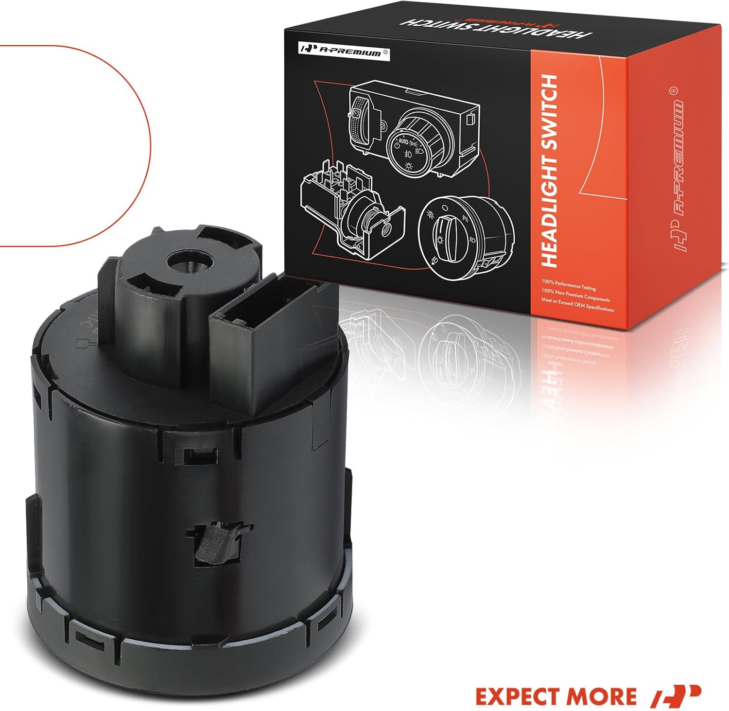 A-Premium Headlight Switch Instrument Panel Headlamp Dimmer Switch Compatible with Dodge Grand Caravan 2012-2016, Charger, Durango, Journey & Chrysler Town & Country, 300