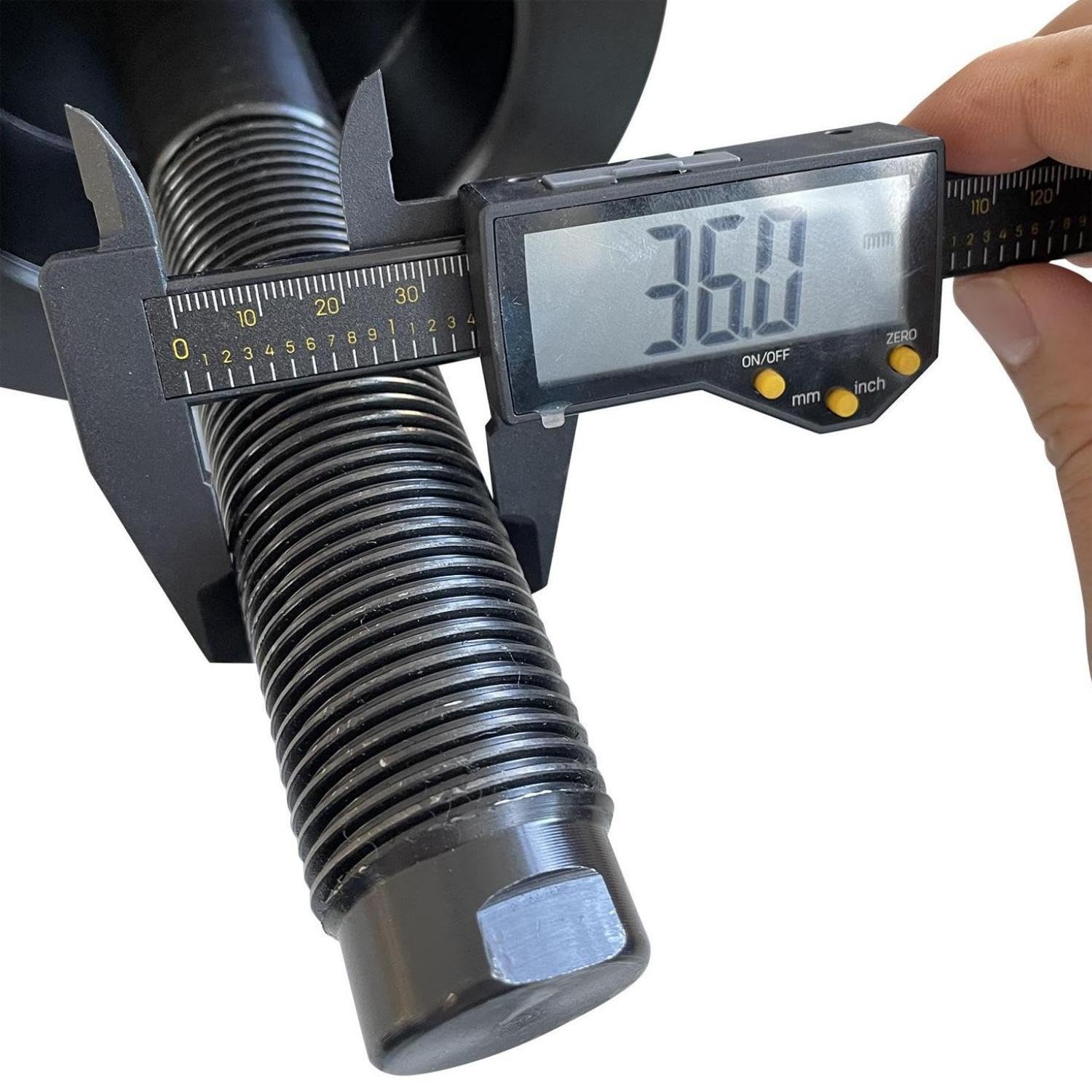 Adaptador de equilibrador de Ruedas (Eje de 36 mm) para equilibradora de neumáticos con Eje de 36 mm de diámetro, Accesorio Universal para Giro de neumáticos.