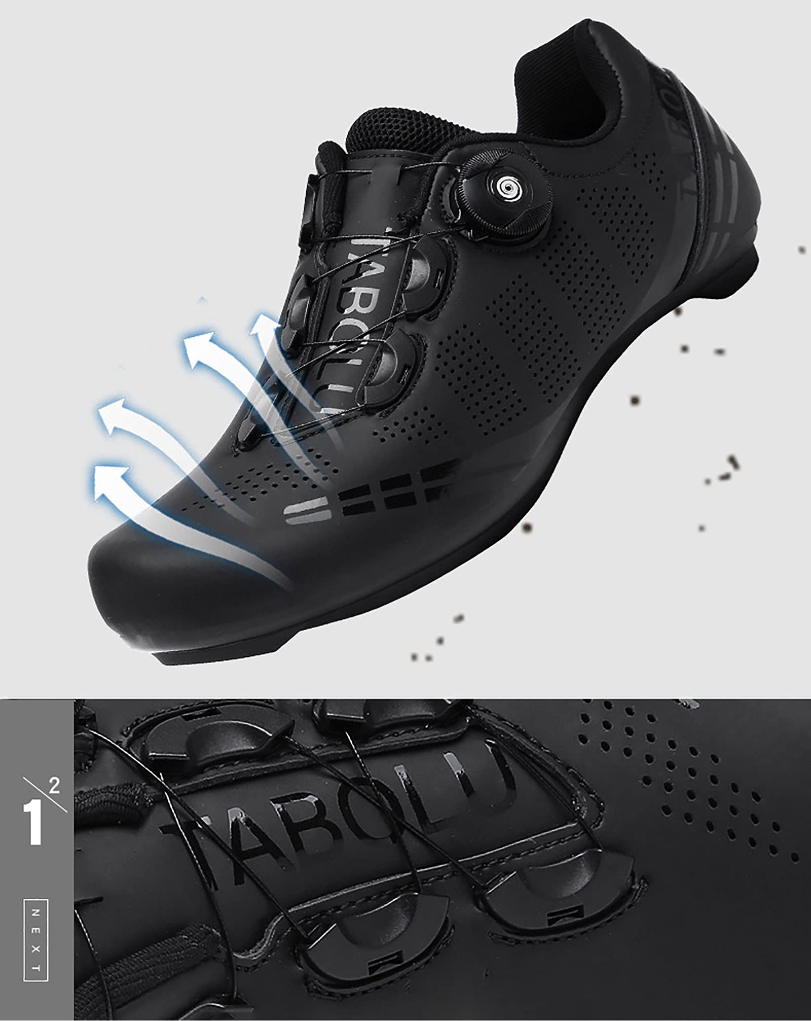Fahrradschuhe MTB Herren,Rennradschuhe Damen,Radschuhe Kompatible SPD/SPD-SL Lock System Mountainbike Schuhe