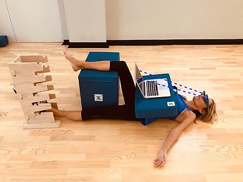 Miniatura 8 de Paquete de espuma comprometida con postura libre de dolor (bloqueos grandes y 2 pequeños, rollos largos y cortos, correacinturón de yoga y lentes de