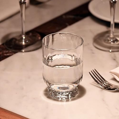 Miniatura 3 de Bormioli Rocco Florian - Juego de 4 vasos dobles de whisky antiguos 1275 onzas Cristalería transparente hecha en Italia apto para lavavajillas