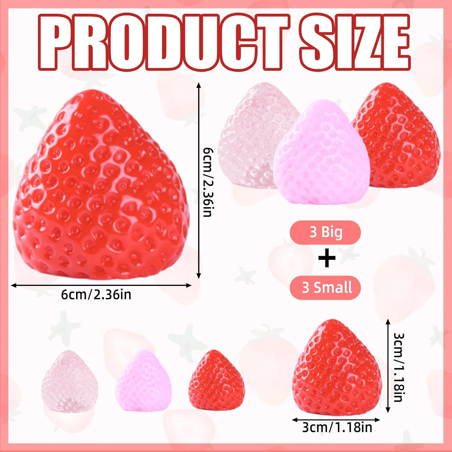 Taba Squishies Strawberry - Cute Squeeze Toys -4