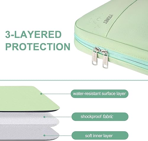 Miniatura 74 de Ytonet Funda profesional para transportar laptop de 13 a 13.3 pulgadas, delgada, con asas, resistente al agua, compatible con laptops MacBook Air