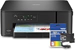 Brother MFC-J1260W Fonctionnez Smart Color Imprimante multifonctions sans fil, Scanner, Copieur de bureau d'intérieur, 150 Bac de feuille, 16 ppm Noir, 9 ppm Couleur w/LC501 Encre de démarrage (MFCJ1260W)