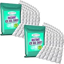Ice Gel Pack Sheet, Ice Packs for Cooler and Shipping, Long Lasting Dry Ice Packs for Shipping Frozen Food Freezer Packs for Mailing, Reusable Ice Pack Sheets (2)